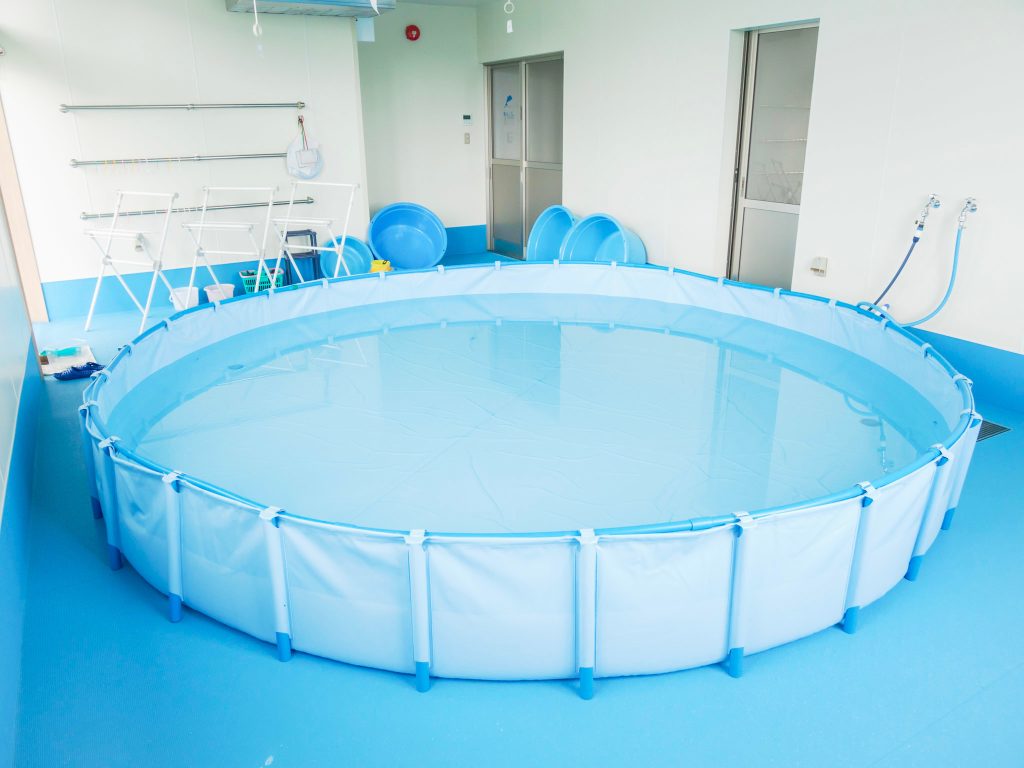 水を張ったプール